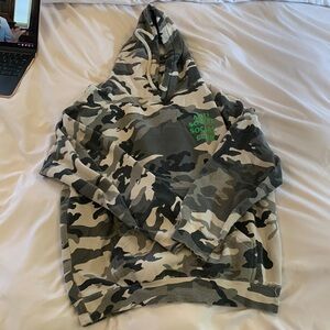 Antisocial social club camouflage hoodie